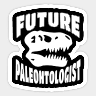 Future Paleontologist T rex Dinosaur Skull Sticker